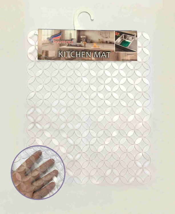 CIRCLES sink mat, 25*31 transparent