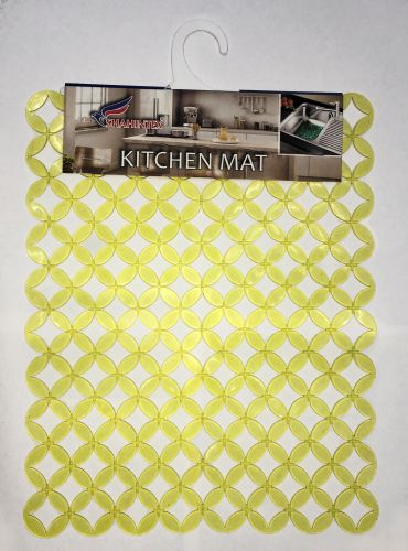 CIRCLES sink mat, 25*31 yellow