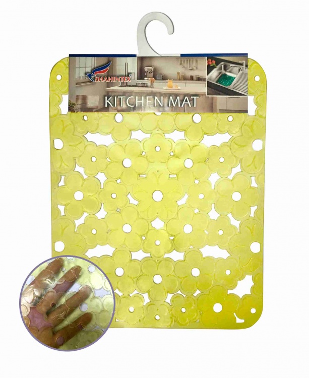 CAMOMILE sink mat, 25*31 yellow