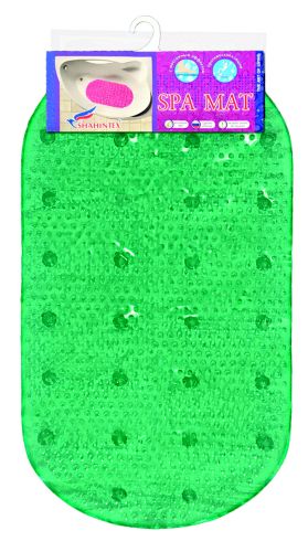 Anti-slip bathroom mat RAIN, 68*38 green