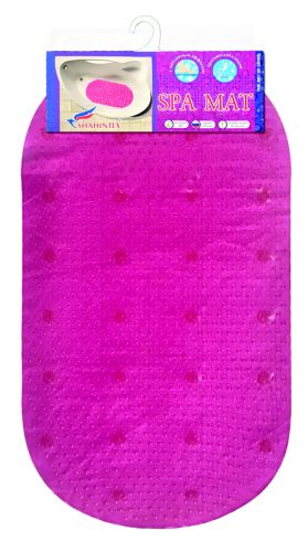 Anti-slip bathroom mat RAIN, 68*38 pink