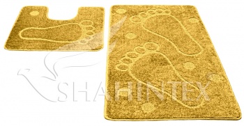 SHAHINTEX PP bathroom mats, 60*100+60*50 yellow 60