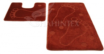 SHAHINTEX PP bathroom mats, 50*80+50*50 brick 51