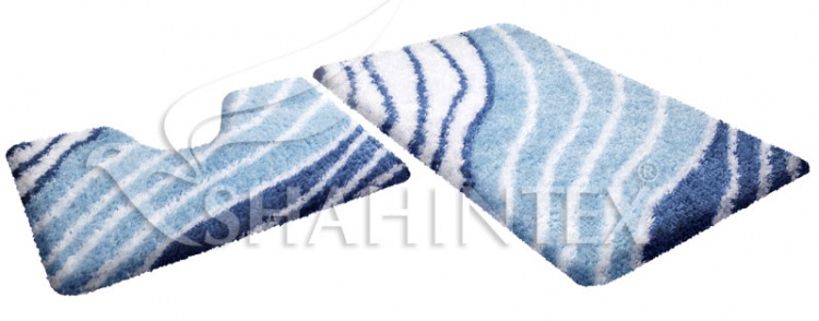SHAHINTEX SOFT multicolor mats, 60*90+60*50 sapphire