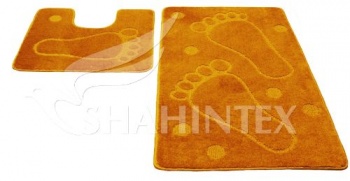 SHAHINTEX PP bathroom mats, 50*80+50*50 yellow 60
