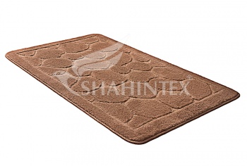 SHAHINTEX ECO bathroom mat, 60*90 coffee and milk 55