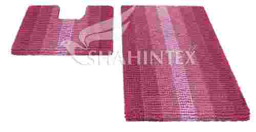SHAHINTEX MULTIMAKARON bathroom mats, 60*90+60*50 pink