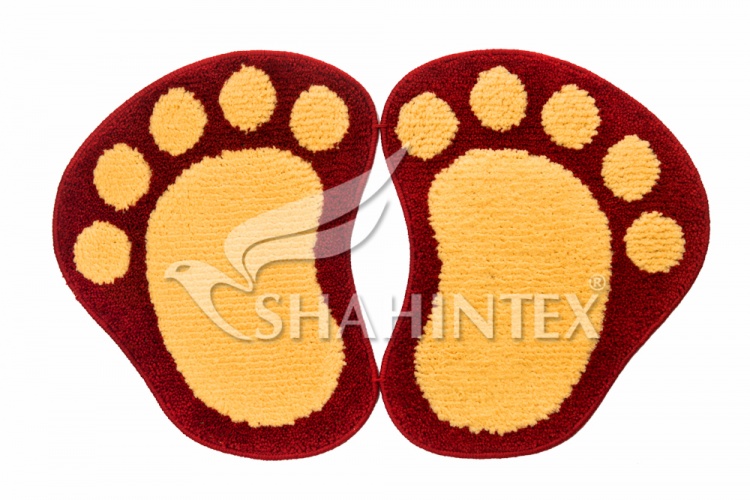 SHAHINTEX PAWS MICROFIBER mat divided 50*80 red 20