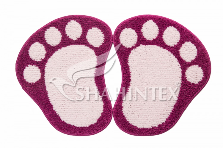 SHAHINTEX PAWS MICROFIBER mat divided 50*80 fuschia 12