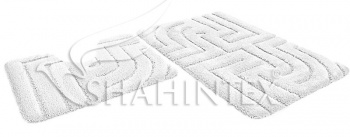SHAHINTEX РREMIUM bathroom mats, 60*100+60*50 white 59