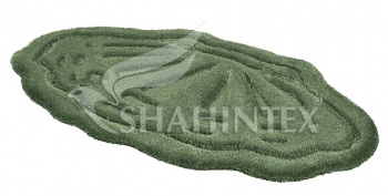 SHAHINTEX РREMIUM bathroom mat, 60*100 green 52