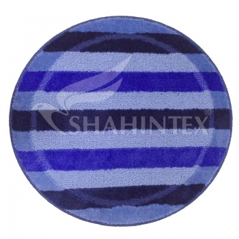 SHAHINTEX РР MIX LUX bathroom mat, Ø 66 light-blue