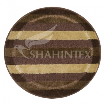 SHAHINTEX РР MIX LUX bathroom mat, Ø 66 chocolate