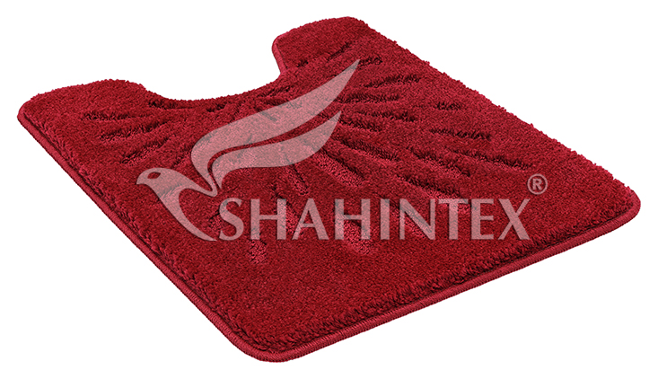 SHAHINTEX РР LUX toilet room mat, 50*60 vinous 45