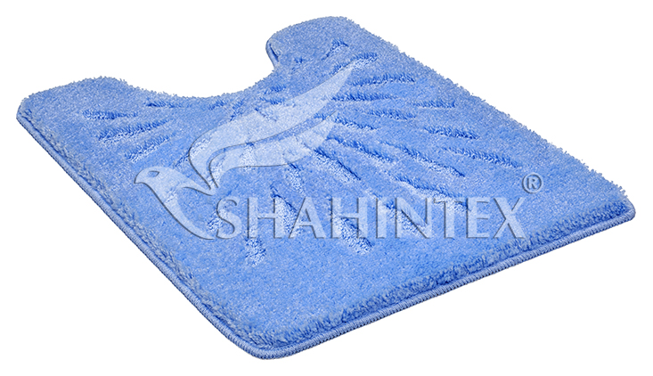 SHAHINTEX РР LUX toilet room mat, 50*60 blue 11