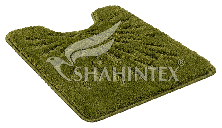 SHAHINTEX РР LUX toilet room mat, 50*60 green 52