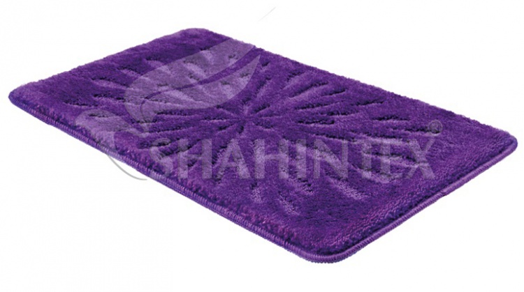 SHAHINTEX PP LUX toilet room mat, 50*80 purple 61