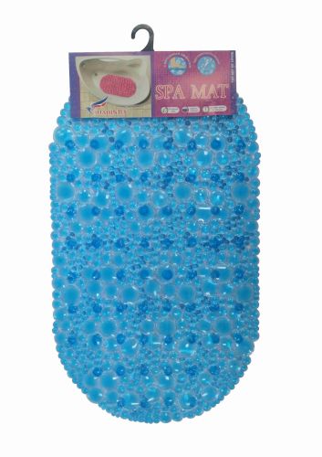 LENS anti-slip bathroom mat, 67*38 light-blue