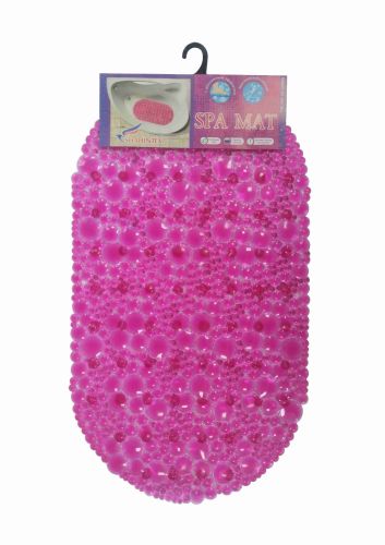 LENS anti-slip bathroom mat, 67*38 pink
