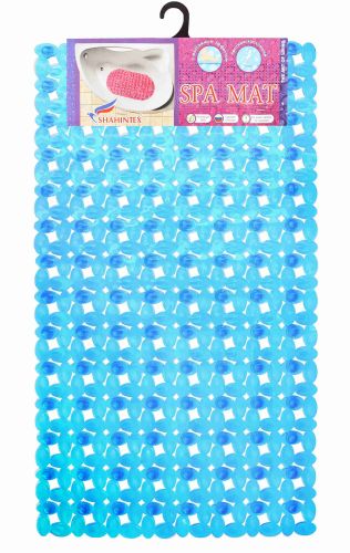 MOSAIC anti-slip bathroom mat, 67*38 light-blue