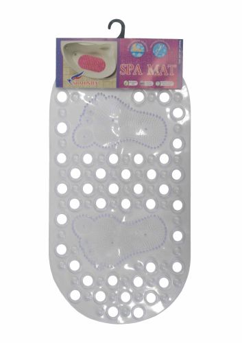Massage anti-slip bathroom mat, 66*33 cm transparent