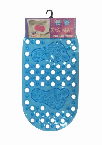 Massage anti-slip bathroom mat, 66*33 cm light-blue 