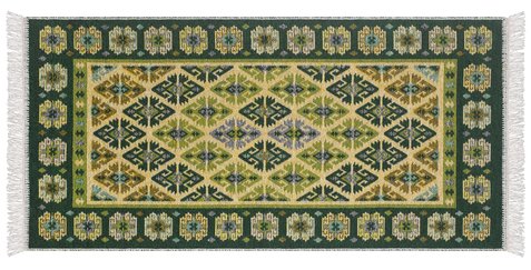 icarpet ETNO universal mat, 80*180 002 malachite