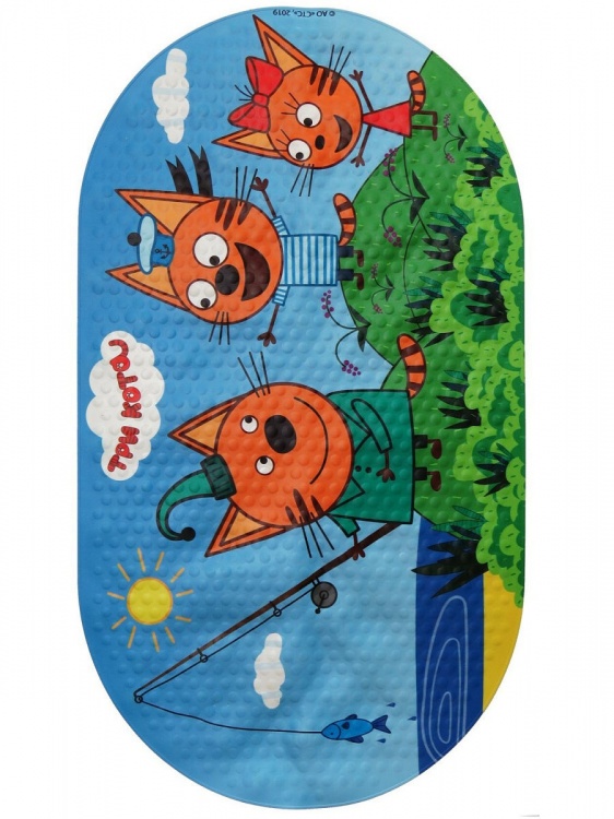 THREE CATS FISHING anti-slip bathroom mat, 68*38