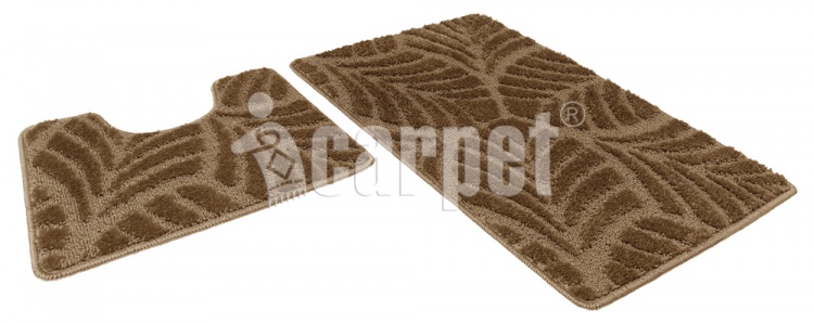 icarpet ACTIVE mats, 50*80+50*40 001 coffee and milk 55