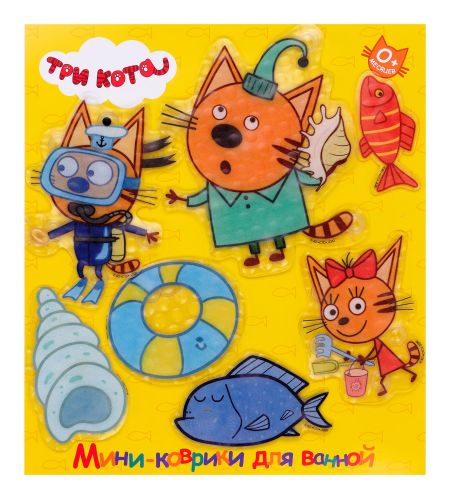 THREE CATS mini-mats with sucking cups, №1, 33*35