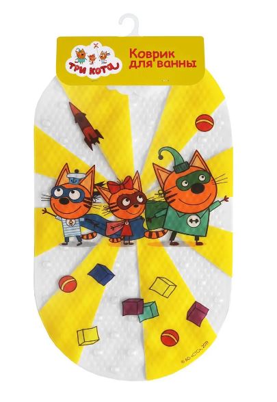 SUPERHEROES bathroom mat with sucking cups, 68*38 cm