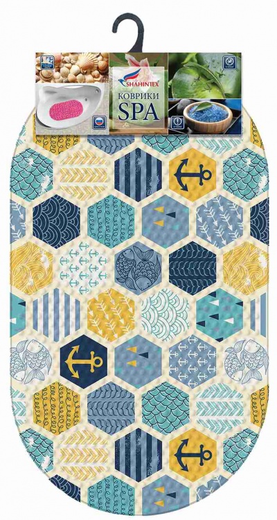 MOSAIC anti-slip bathroom mat, 68*38