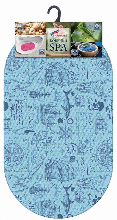 VOYAGE anti-slip bathroom mat, 68*38 (blue)