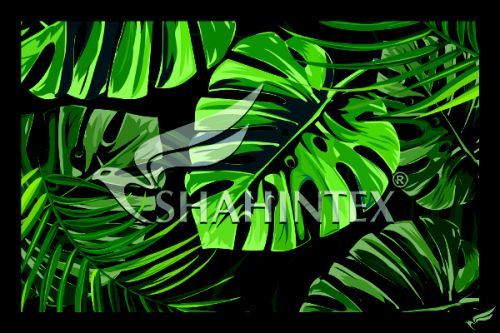 SHAHINTEX DIGITAL PRINT absorbing mat, «Monstera» 50*80