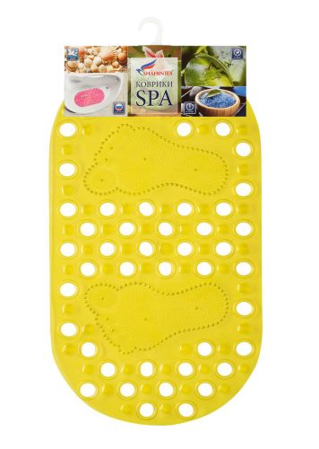 Massage anti-slip bathroom mat, 66*33 cm transparent