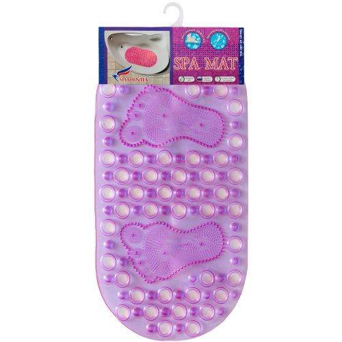 Massage anti-slip bathroom mat, 66*33 cm transparent