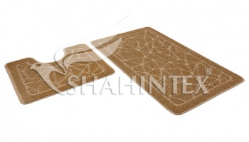 SHAHINTEX PP bathroom mats, 50*80+50*50 001 latte 9