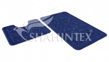 SHAHINTEX PP bathroom mats, 50*80+50*50 dark-blue 14