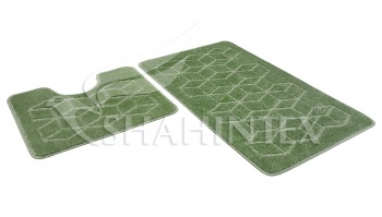 SHAHINTEX PP bathroom mats, 50*80+50*50 001 green tea 79