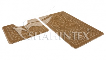 SHAHINTEX PP bathroom mats, 50*80+50*50 001 latte 9