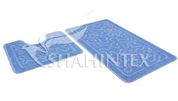 SHAHINTEX PP bathroom mats, 50*80+50*50 blue 11