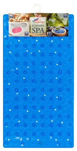MOSAIC anti-slip bathroom mat, 67*38 blue