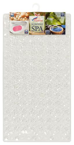 MOSAIC anti-slip bathroom mat, 67*38 blue