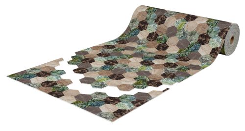 Roll mat cuttable anti-slip icarpet PRINT (102) 120х1500 