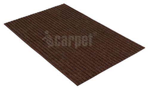Absorbing door mat icarpet DUAL RIBB TPR 40х60 mocha