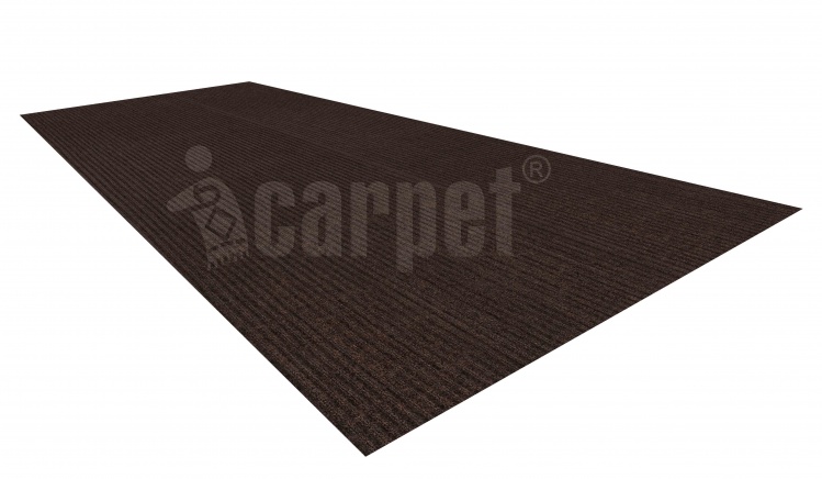 Absorbing door mat icarpet DUAL RIBB TPR 120х250 mocha