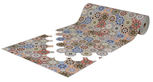 Roll mat cuttable anti-slip icarpet PRINT (108) 60х1500 