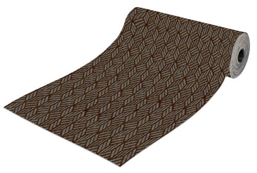 Roll mat door absorbing icarpet RIBBED TPR 80x1500 antracite