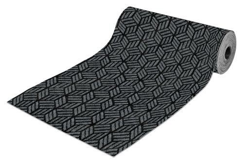 Roll mat door absorbing icarpet RIBBED TPR 120x1500 antracite