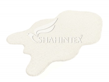 SHAHINTEX fur mat 50х88 white rabbit 10